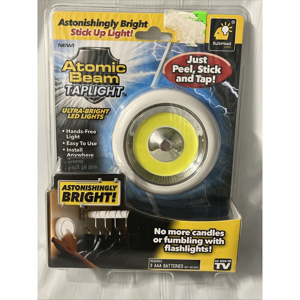 Atomic Beam TapLight Tap LED Light by BulbHead Stick Anywhere Light